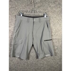 Burnside Mens‎ Gray Cargo Shorts Size 30 Casual Outdoors Utility